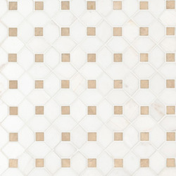 MSI Bianco Dolomite Crema Dotty Marble Polished Mosaic SMOT-BIANDOL-CEMDOTP